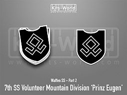 Kitsworld SAV Sticker - Waffen SS - 7th SS Volunteer Mountain Division 'Prinz Eugen' 